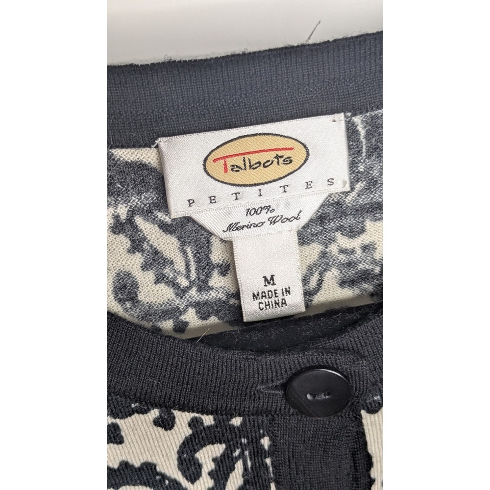 Talbots Women's Sweaters Medium Petite Solid Whit… - image 5